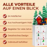 SPIELWERK® Adventskalender Winterlandschaft – Holz-Adventskalender zum Selberbefüllen – Bild 8