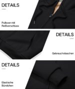 JACKETOWN Damen Fleecejacke mit Kapuze & Reissverschluss – Warme Hoodie für Herbst & Winter – Bild 4