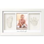 KeaBabies Handabdruck & Fussabdruck Set mit Bilderrahmen – Personalisiertes Neugeborenen Andenken