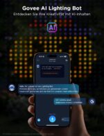 Govee Smart LED Vorhang 4,5x2m mit 1560 LEDs – RGBIC Curtain Lights mit AI & App-Steuerung – Bild 4