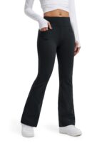 Libin Damen Thermo Flared Leggings – Fleecegefütterte Winterhose mit Taschen