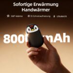 FANDLISS Handwärmer 2er-Set elektrisch 8000mAh – 3 Wärmestufen bis 9h Laufzeit – Bild 6