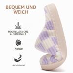 Guyarns Kinder Hausschuhe mit Memory-Schaum – Warme Pantoffeln mit rutschfester Sohle – Bild 4