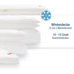 PARADIES Winterdecke 135x200 cm – Wärmeisolierendes Steppbett mit Aloe Vera – Bild 7
