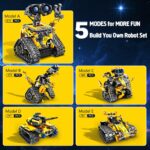 HiWEEGO 5-in-1 Technik Roboter Bausatz mit Fernbedienung & App – Programmierbar für Kinder 6-12+ – Bild 6
