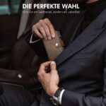 TENBST Slim Wallet Herren mit RFID Schutz & Pop-up Kartenetui – Braun – Bild 7