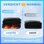 AMIYOYO Thermo-Leggings Damen Winter High Waist mit Taschen – 2er Pack – Bild 5
