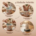 3D Handabdruck Set für Paare – Gipsabdruck mit Sockel & Anleitung | Jadiela – Bild 5
