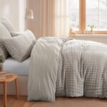 RUIKASI Winter Plüsch Bettwäsche 135x200 cm – 3D Bubble Fleece mit Reissverschluss – Bild 3