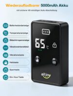 ALLJOY Wärmegürtel Rücken 170cm mit Massagegerät – Kabellos mit 5000mAh Akku – Bild 9