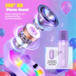 Dislocati Karaoke Maschine für Kinder mit 2 Mikrofonen – Singspielzeug mit LED-Effekten – Bild 3