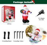 Aufblasbarer Weihnachtsmann 240cm mit LED-Beleuchtung – XXL Weihnachtsdeko für Garten & Innen – Bild 7