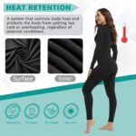 Hyeek Thermounterwäsche Set Damen – Wärmefleece Funktionsunterwäsche für Winter & Sport – Bild 4