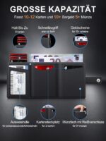 SEMORID Slim Geldbörse Herren mit RFID-Schutz & Pop-up Kartenfach – Ultradünnes Portmonee – Bild 2