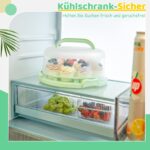 Ohuhu Kuchen Transportbox 10 Zoll – 3in1 Tortenbox mit Cupcake Tablett & Tragegriff – Bild 8