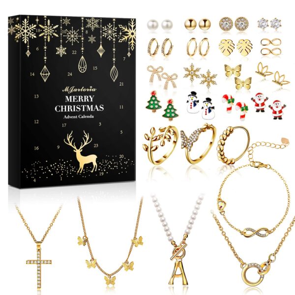 MJARTORIA Schmuck Adventskalender 2026 – 24 Überraschungen für Frauen & Mädchen