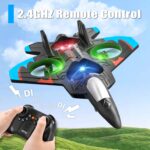 4DRC RC Flugzeug mit 3 Akkus & LED-Beleuchtung – Ferngesteuerter Hubschrauber für Kinder & Anfänger – Bild 3