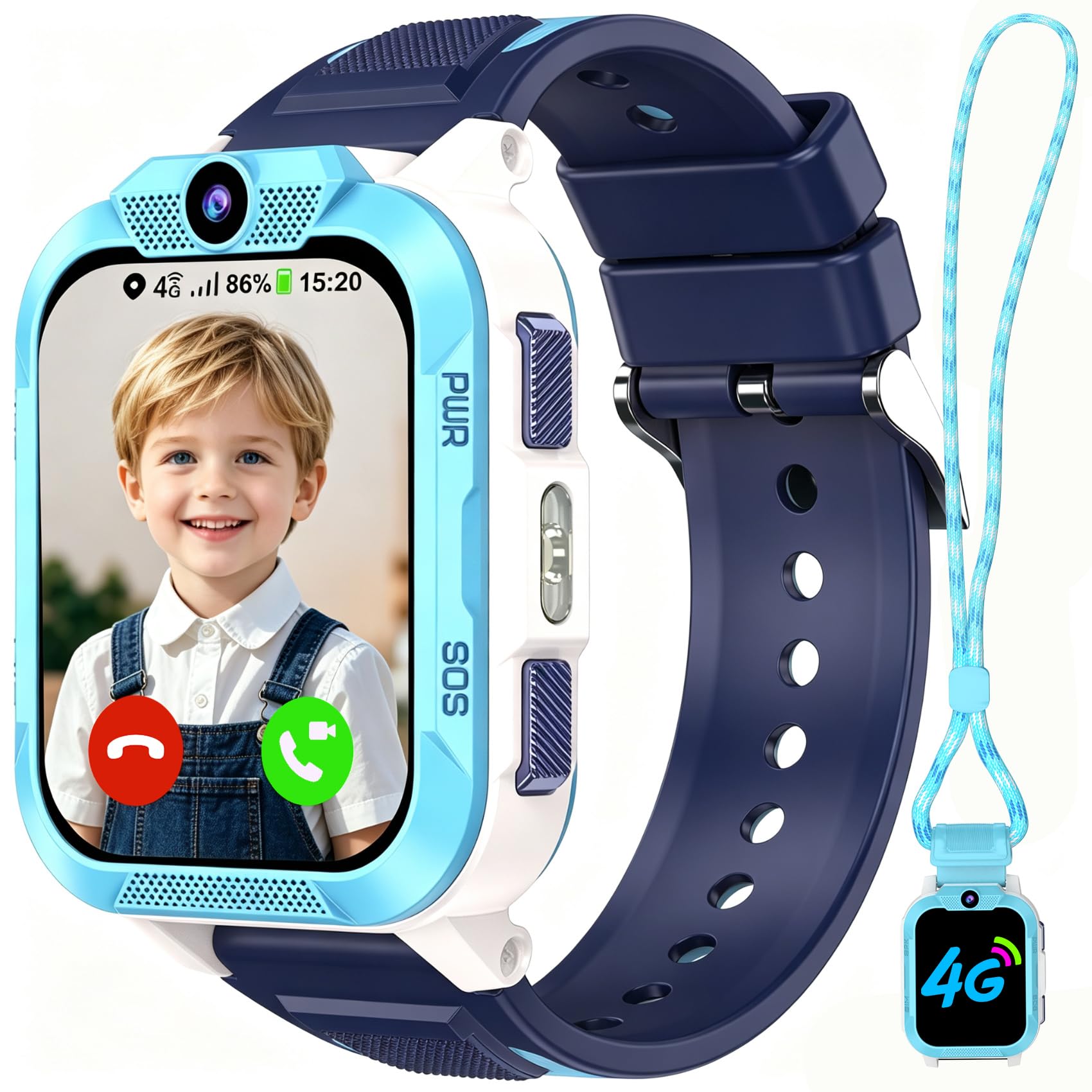 712z8noupDL._SY1700_.jpg Baolubao 4G Smartwatch Kinder mit GPS, Telefon & SOS – Kinderuhr für 4-12 Jahre – Bild 1