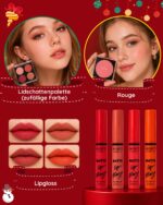 Leapio Beauty Adventskalender 2026 – 24 Tage Make-up Set mit Lidschatten, Rouge & Pinseln – Bild 4