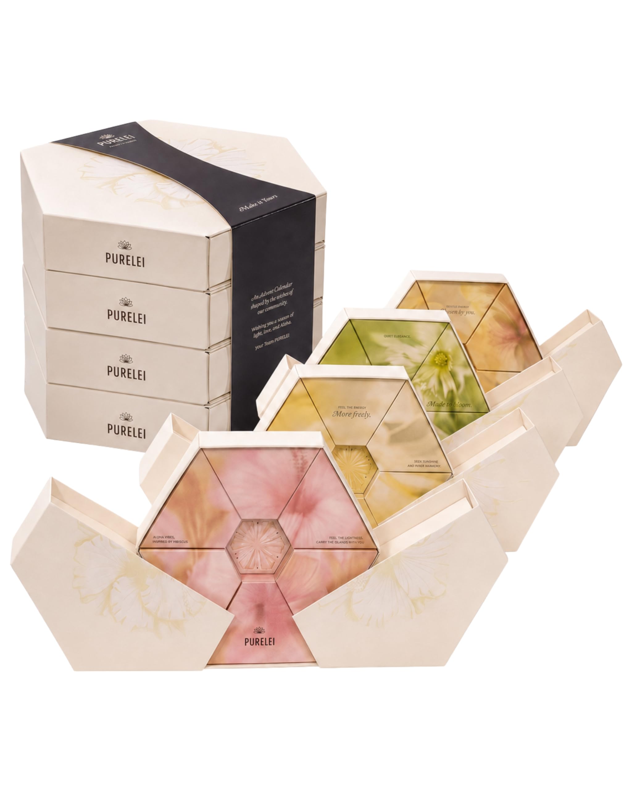 Purelei Schmuck Adventskalender 2026 – 24 Gold Schmuckstücke aus wasserfestem Edelstahl für Damen