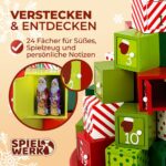 Spielwerk Adventskalender zum Selberbefüllen – Wiederverwendbarer Holz-Geschenkeberg – Bild 4