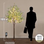 DELICHTER Olivenbaum 180 cm mit 300 LED warmweiss – Deko-Lichterbaum für Innen & Aussen – Bild 9