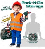 Lehoo Castle Kinder Werkzeugkoffer mit Rennwagen – Montessori Spielzeug ab 2 Jahren – Bild 6