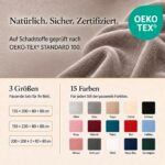 Kuscheli Winter Wende Plüsch Bettwäsche 135x200 – Nicky-Teddy Cashmere Touch Taupe – Bild 4