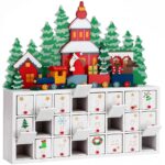 SPIELWERK® Adventskalender Winterlandschaft – Holz-Adventskalender zum Selberbefüllen