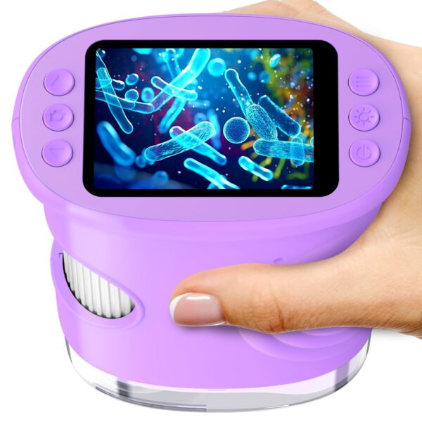 Ashfly Kinder-Mikroskop mit 1080P HD Display – 200x Vergrösserung für Entdeckungen