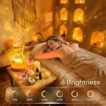 LED Nachttischlampe Sternenhimmel mit Wasserwellen-Projektor – Dimmbar & Timer für Schlafzimmer – Bild 4