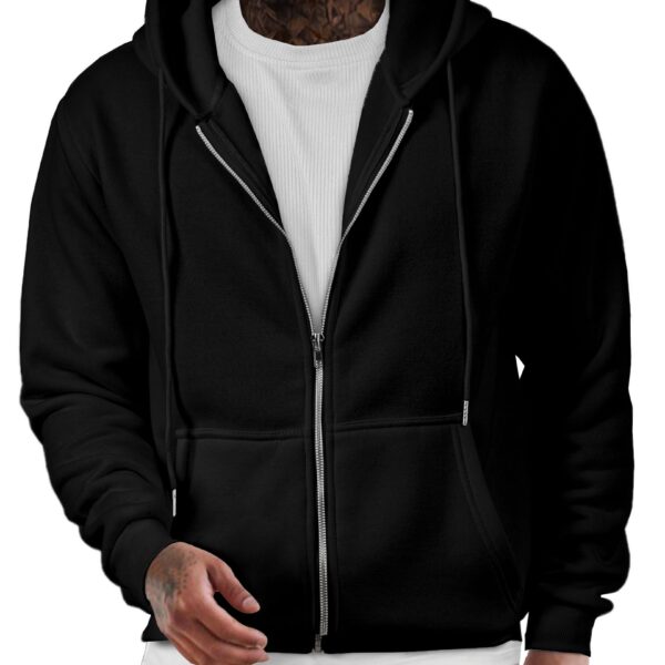 JMIERR Herren Fleece Hoodie Baumwolle – Warme Sweatjacke für Herbst & Winter