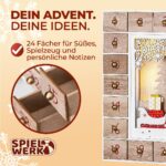 Spielwerk Adventskalender Nikolausschlitten Holz mit LED – Wiederverwendbar & zum Selbstbefüllen – Bild 5