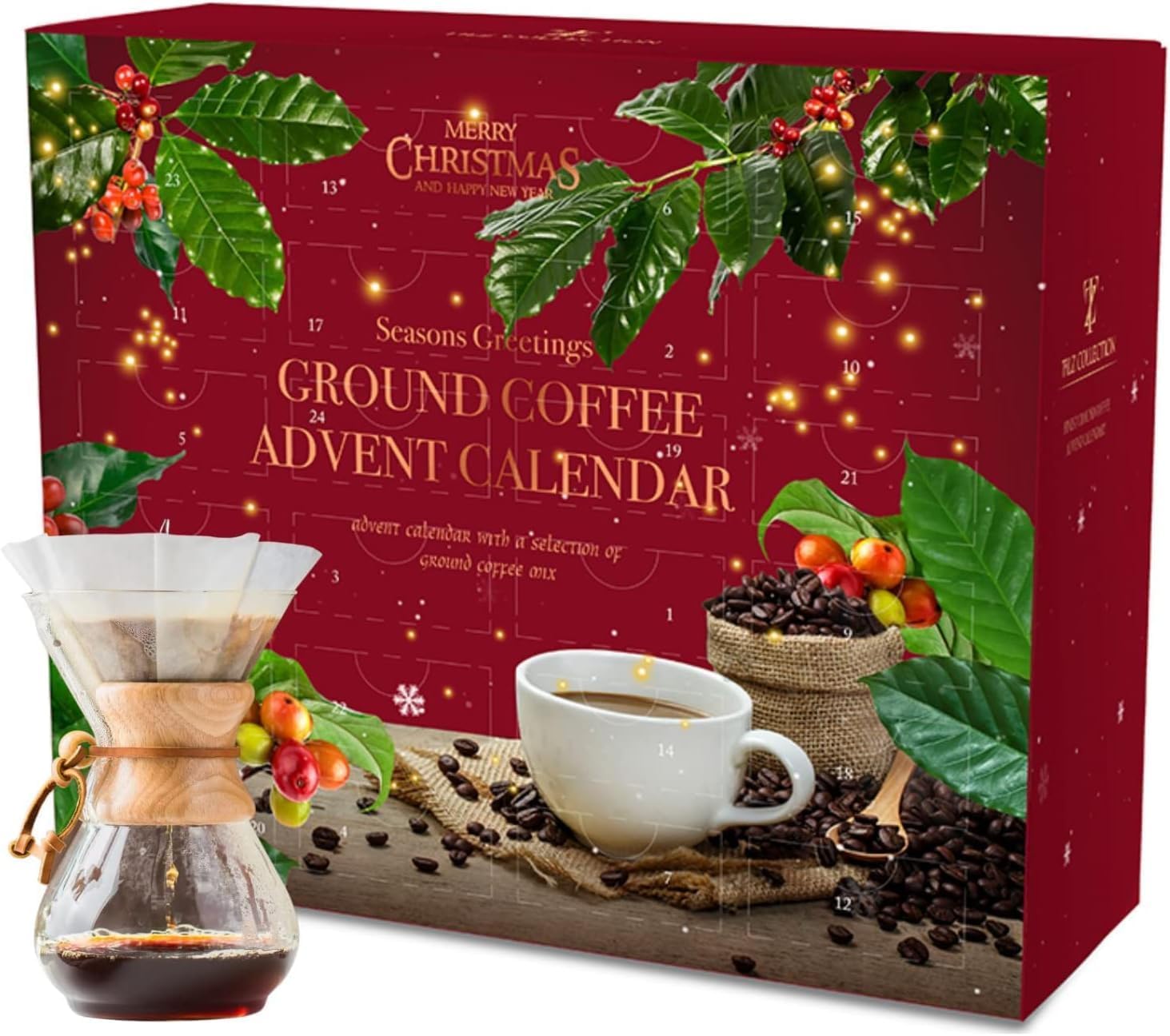 Tilz Kaffee-Adventskalender 24 Tage – Premium Gourmet mit 24 Geschmacksvariationen
