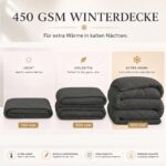 WAVVE Winterdecke 200x200 cm – Wärmende Steppdecke mit Mikrofaser-Füllung für erholsamen Schlaf – Bild 5