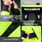 ROCKBROS Winter Fahrrad Jacke + Hose Set – Winddicht & Thermo Softshelljacke mit Reflektoren – Bild 5