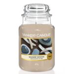Yankee Candle Seaside Woods – Grosse Duftkerze mit 150h Brenndauer