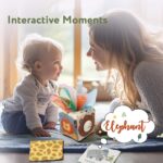 Holz Sensorik Tücher-Box Montessori – Motorikspielzeug für Babys 6–12 Monate – Bild 5