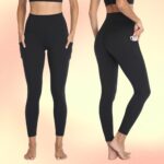 Missluck 2er Pack Thermoleggings Damen mit Seitentaschen – Fleece gefüttert & High Waist – Bild 2