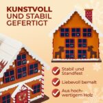 SPIELWERK® XL Adventskalender Lebkuchenhaus – Wiederverwendbar zum Selbstbefüllen aus Holz – Bild 6