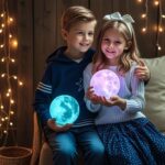 ACED Mondlampe 15 cm mit 128 Farben & 3D-Druck – USB Nachtlicht mit Fernbedienung – Bild 4