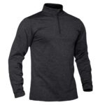 TACVASEN Herren Fleece Pullover mit Half-Zip – Atmungsaktives Lauf-Langarmshirt