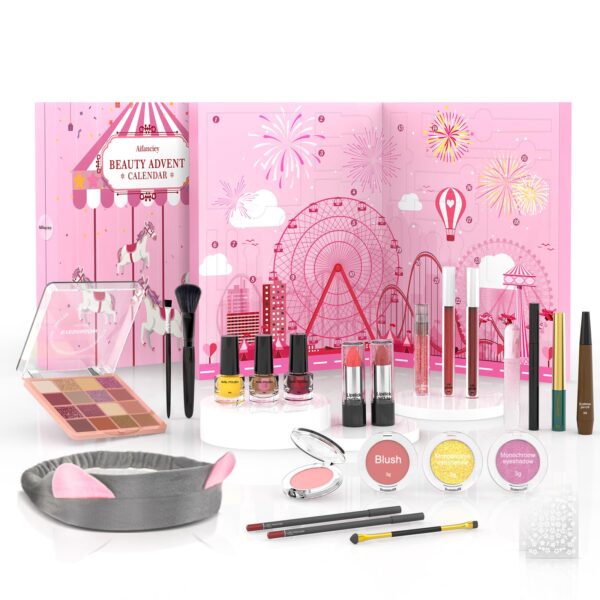 Beauty Adventskalender 2026 mit 24 Premium-Kosmetikprodukten – Geschenkset für Frauen & Mädchen