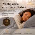 DreamHome Winter Plüsch Bettwäsche 135x200 Cashmere Touch – Kuschelig warmes Nicki-Fleece Bettset – Bild 5