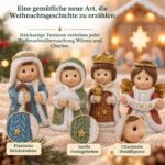 Krippen-Adventskalender 2026 mit LED-Beleuchtung – 24 Figuren & Strickoptik für Kinder – Bild 3