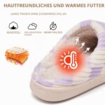 Guyarns Kinder Hausschuhe mit Memory-Schaum – Warme Pantoffeln mit rutschfester Sohle – Bild 3