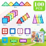 Mauikay Magnetische Bausteine 100 Teile – STEM Lernspielzeug für Kinder ab 3 Jahren – Bild 5