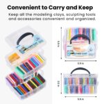 ARTFLY Polymer Clay Set mit 50 Farben & 18 Werkzeugen – Modelliermasse für kreative DIY-Projekte – Bild 5
