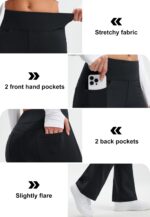 Libin Damen Thermo Flared Leggings – Fleece-gefütterte Wanderhose wasserabweisend – Bild 5