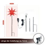 OVILUM 3D Leuchtstern Ø 57 cm mit LED & Timer – Wetterfeste Weihnachtsdeko für Garten & Innen – Bild 6